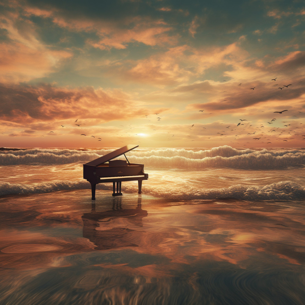 Piano Horizon Serene Path