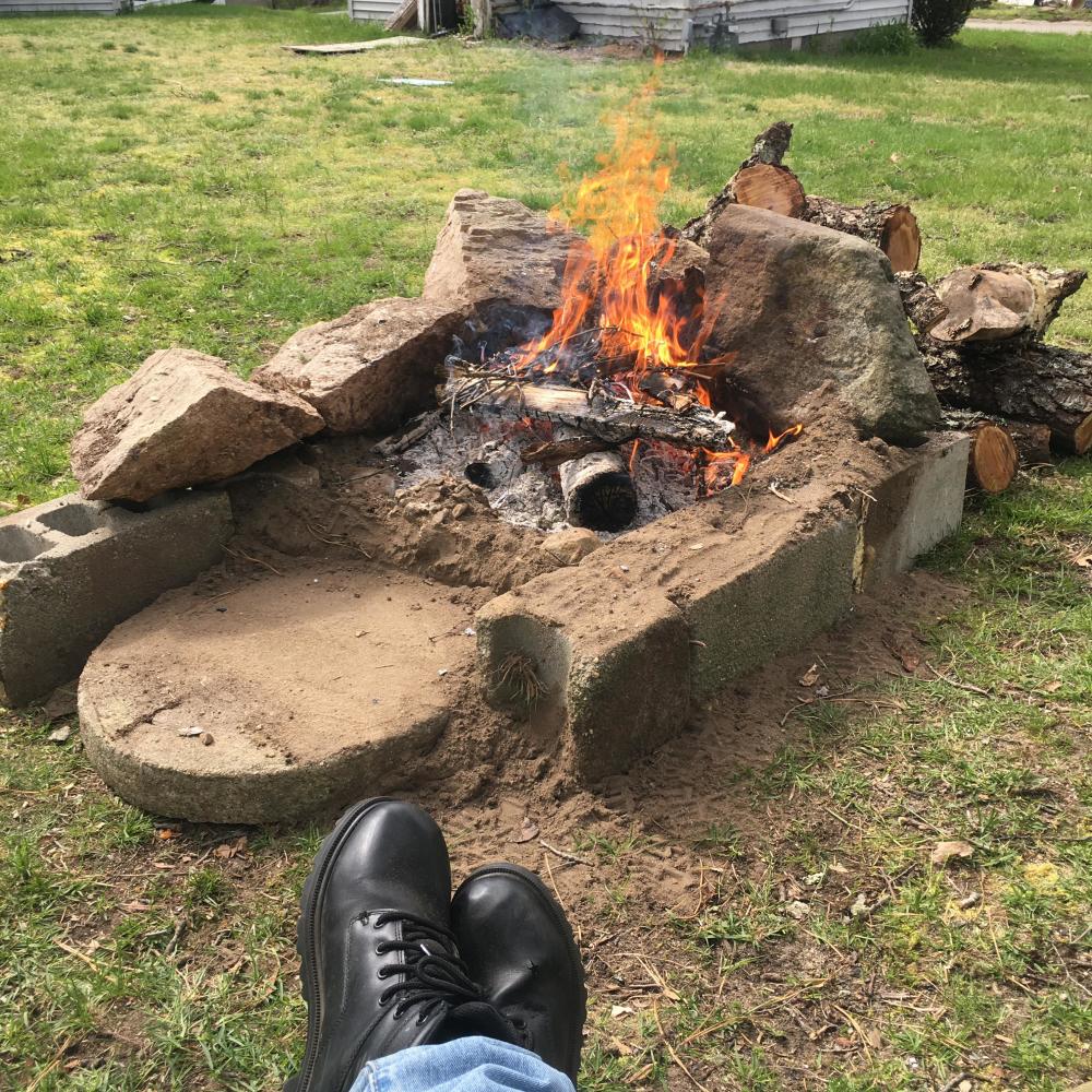 Working that campfire