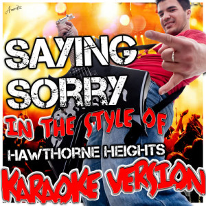 收聽Ameritz - Karaoke的Saying Sorry (In the Style of Hawthorne Heights) [Karaoke Version] (Karaoke Version)歌詞歌曲
