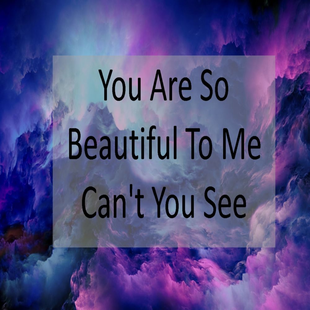 You Are So Beautiful To Me Can't You See