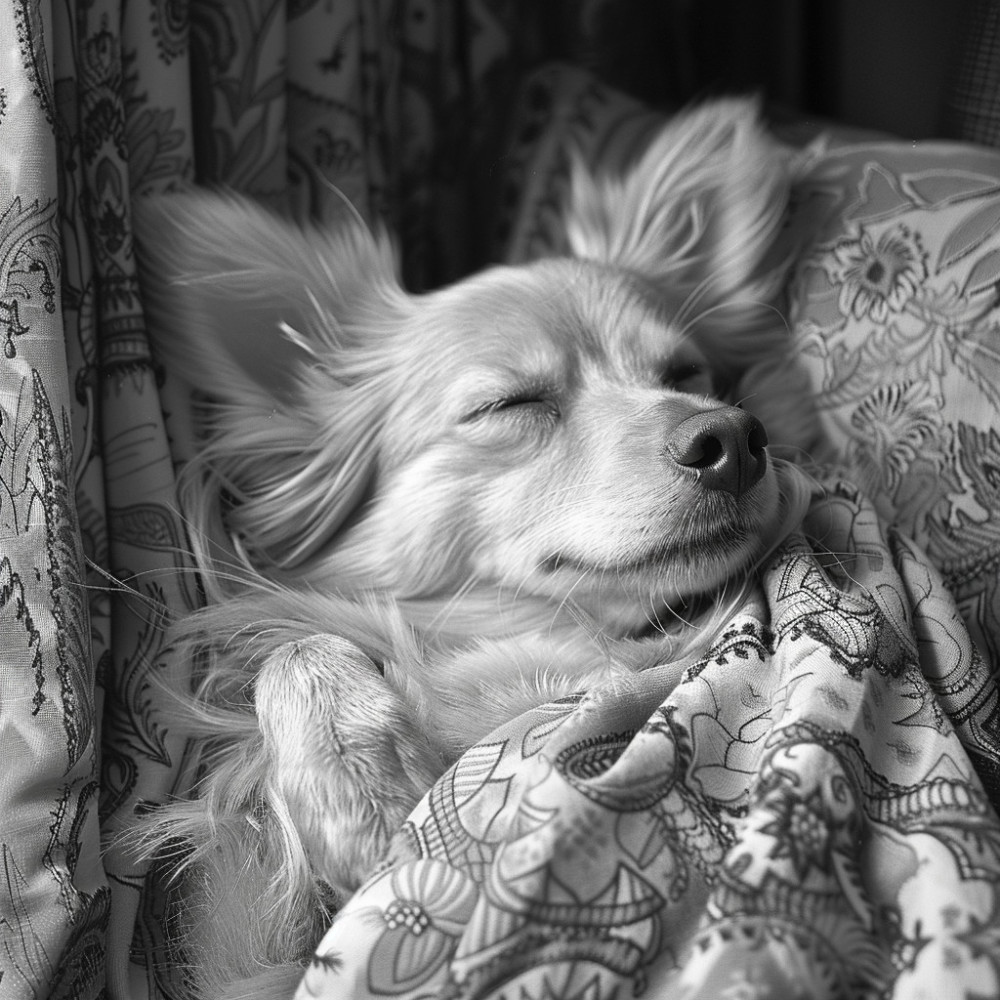 Serenidad Canina En Un Ambiente Lluvioso