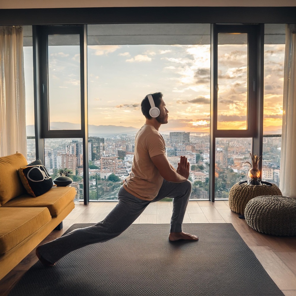 El Yoga Suave Late Con Un Ritmo Suave