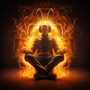 Meditative Blaze: Fire Inner Peace
