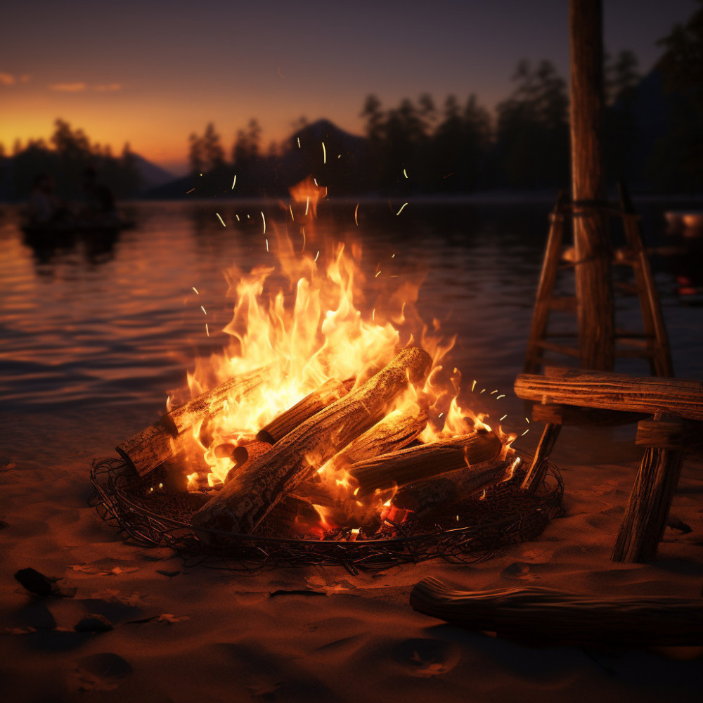 Fire's Calming Melodies for Serene Nights
