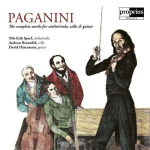 Nils-Erik Sparf的專輯Paganini - The Complete Works for Violin/Viola, Cello & Guitar