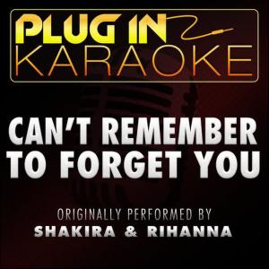 ดาวน์โหลดและฟังเพลง Can't Remember to Forget You (Originally Performed by Shakira & Rihanna) [Karaoke Instrumental Version] (伴奏) พร้อมเนื้อเพลงจาก Plug In Karaoke
