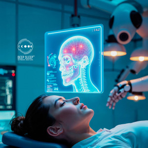 Dengarkan lagu Nighttime Neural Bliss nyanyian Deep Sleep Hypnosis Masters dengan lirik