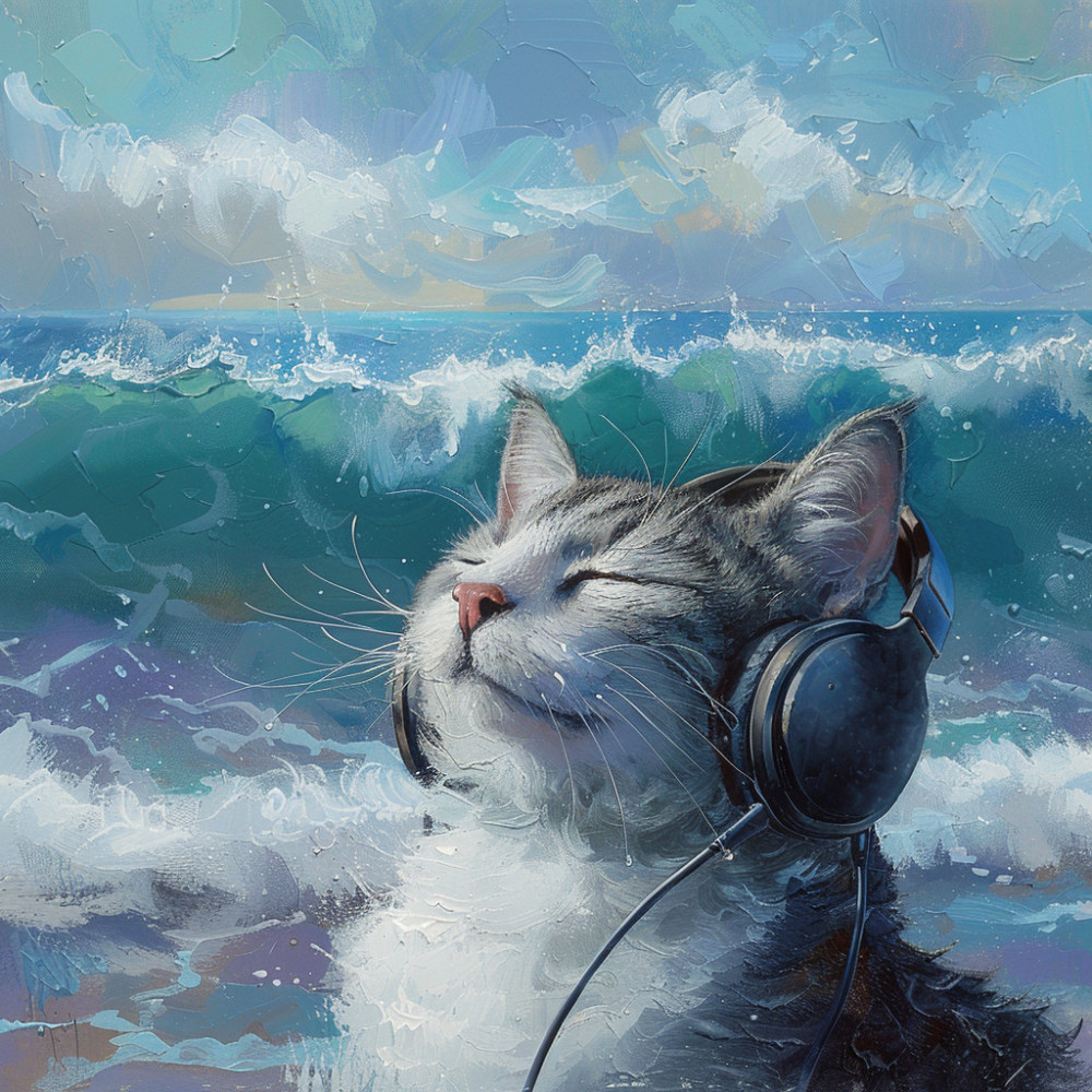Ocean's Purring Wave