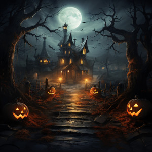 Dengarkan lagu Halloween's Horrific Hymn of Darkness nyanyian The Haunted House dengan lirik
