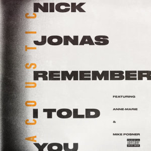 ดาวน์โหลดและฟังเพลง Remember I Told You (Acoustic) (Explicit) (Acoustic|Explicit) พร้อมเนื้อเพลงจาก Nick Jonas