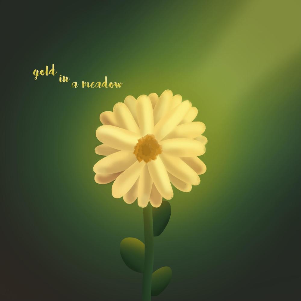 gold in a meadow