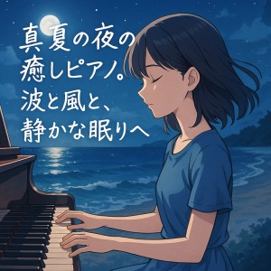 My healing music and sleep cafe.的专辑Midsummer Night Healing Piano - Waves, Breeze, and Peaceful Sleep
