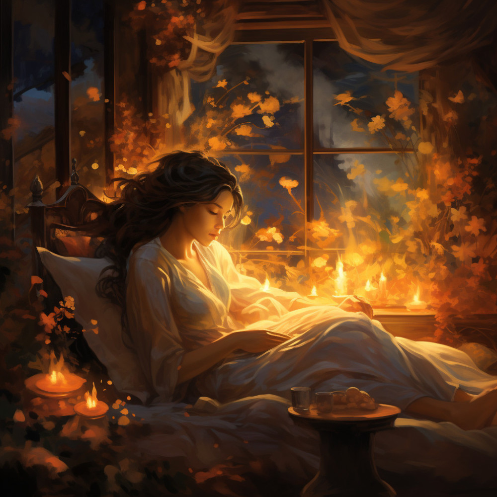 Flames' Flowing Cadence of Serenity