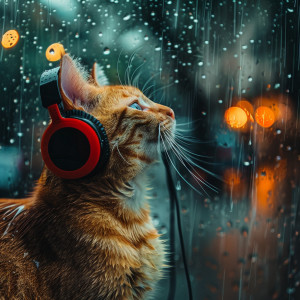 Cat Music Therapy的專輯Binaural Rain for Cats: Quiet Melodies