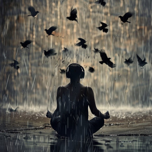 Nu Meditation Music的專輯Nature's Zen: Rain Birds in Binaural Meditation - 80 88 Hz