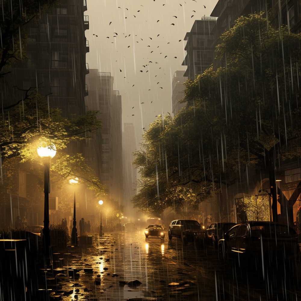 Serene Raindrop's Soothing Beat
