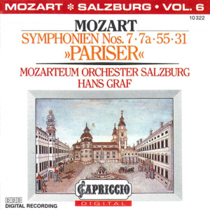 Mozart: Symphonien Nos. 7, 7a, 55, 31, "Pariser"