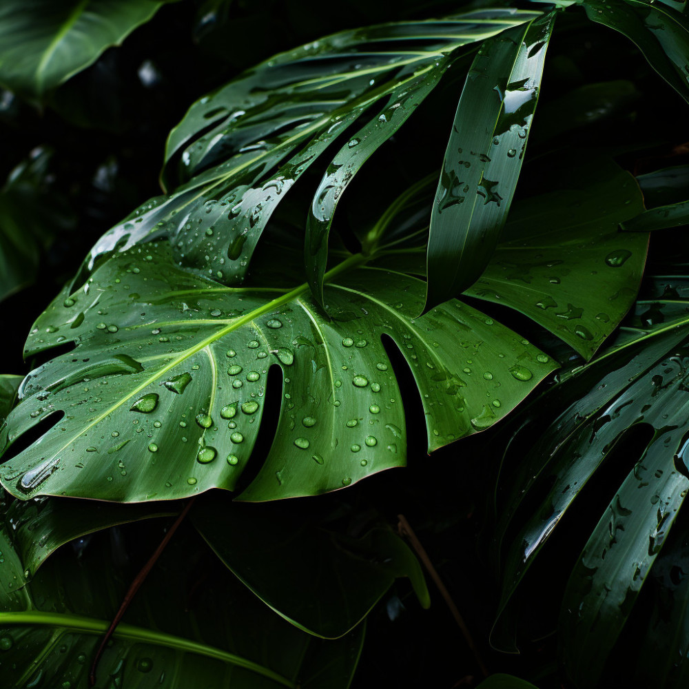 Armonía En La Serenidad De La Lluvia En El Spa