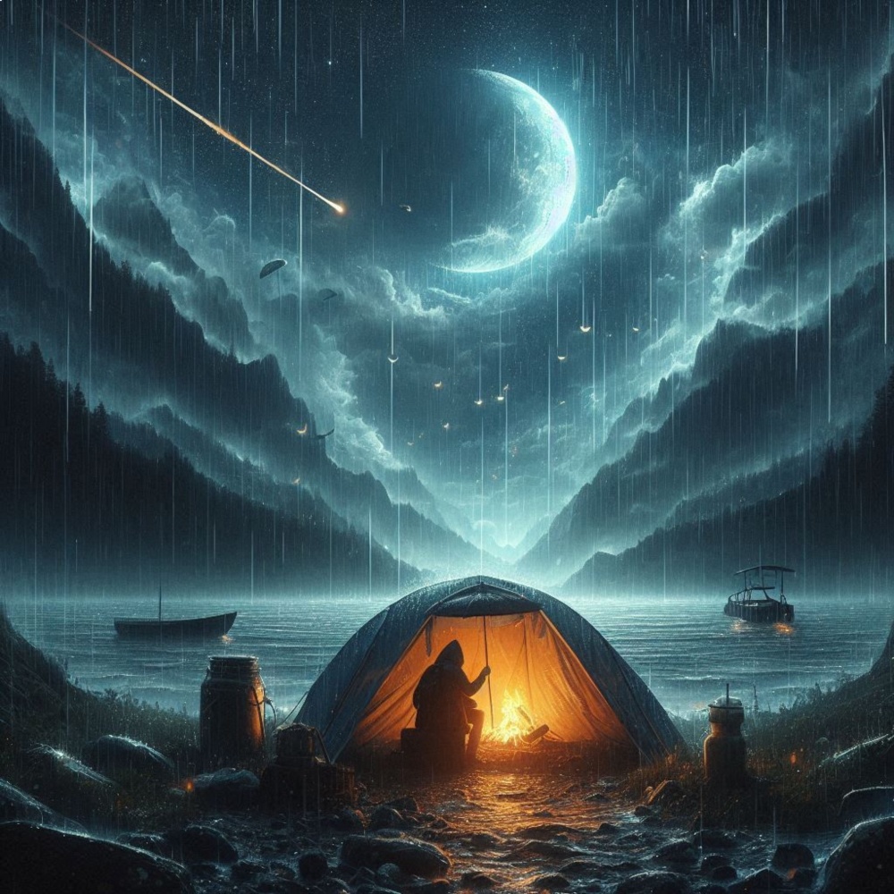 Heavy Rain in my Tent at Night, Rain Noise to Sleep 20