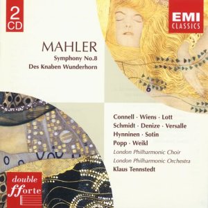 ดาวน์โหลดและฟังเพลง Symphony No. 8, "Symphony of a Thousand": II. Finale Scene from Goethe's Faust, (e) "Uns bleibt ein Erdenrest" (More Perfect Angels, Younger Angels, Blessed Boys) พร้อมเนื้อเพลงจาก Klaus Tennstedt