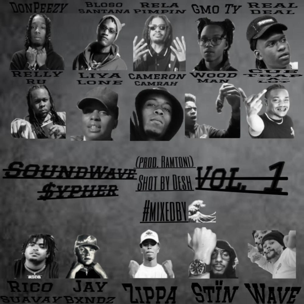 SoundWave $ypher, Vol. 1 (feat. DonPeezy, Bloso Santana, Rela Pimpin, GmoTy, Real Deal, Relly Ru, Liya Lone, Cameron Camrah, WoodMan, Cue Trap-A-Lot, Rico Suavay, JayBxndz, TLG Zippa, Stïn & Wave|Explicit)