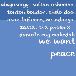 Listen to We Want Peace song with lyrics from Abajosergy