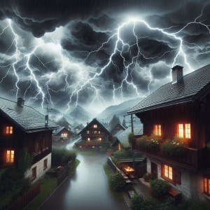 อัลบัม Terrible Storm and Thunder Sounds in Village ศิลปิน Relaxing Rain Sounds