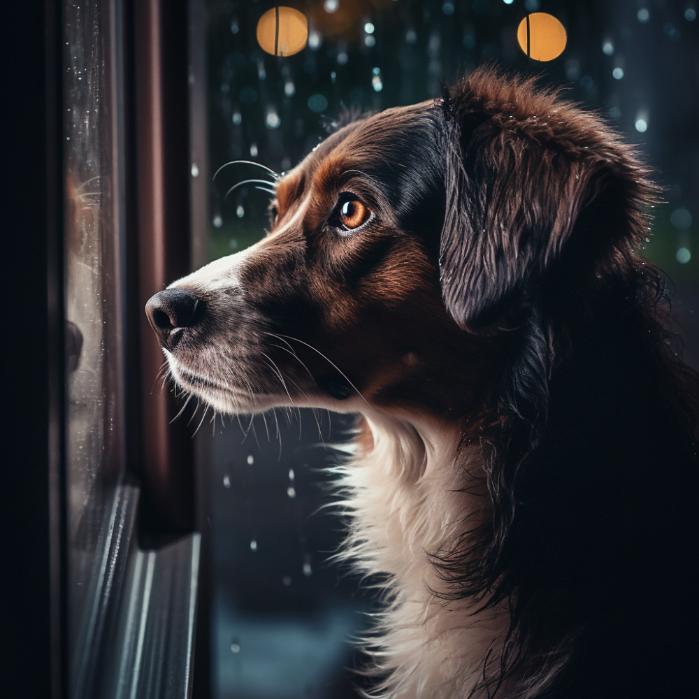 Melódica Serenidad Canina De La Gota De Lluvia