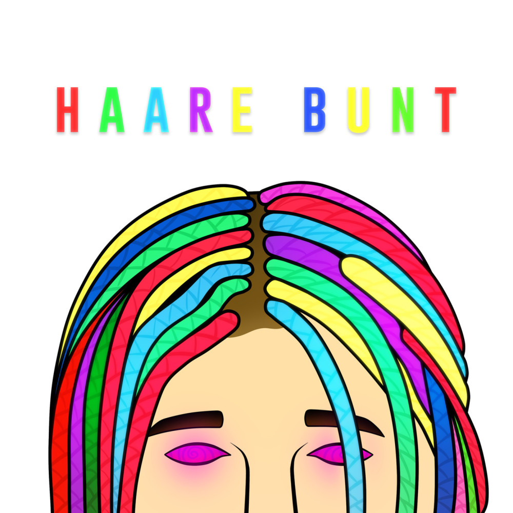 Haare bunt