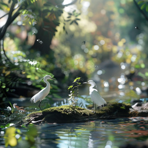 NOBODY的專輯Tranquil Binaural Sounds of Nature: Creek and Birds Harmony