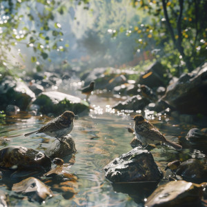 อัลบัม Calming Nature Relaxation Binaural Sounds with Birds and Creek ศิลปิน Weather Batches
