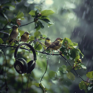 Miracle Waves的專輯Binaural Birds at Dawn: Rain and Nature's Melody - 92 88 Hz