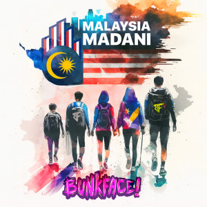 Dengarkan lagu Malaysia Madani nyanyian Bunkface dengan lirik