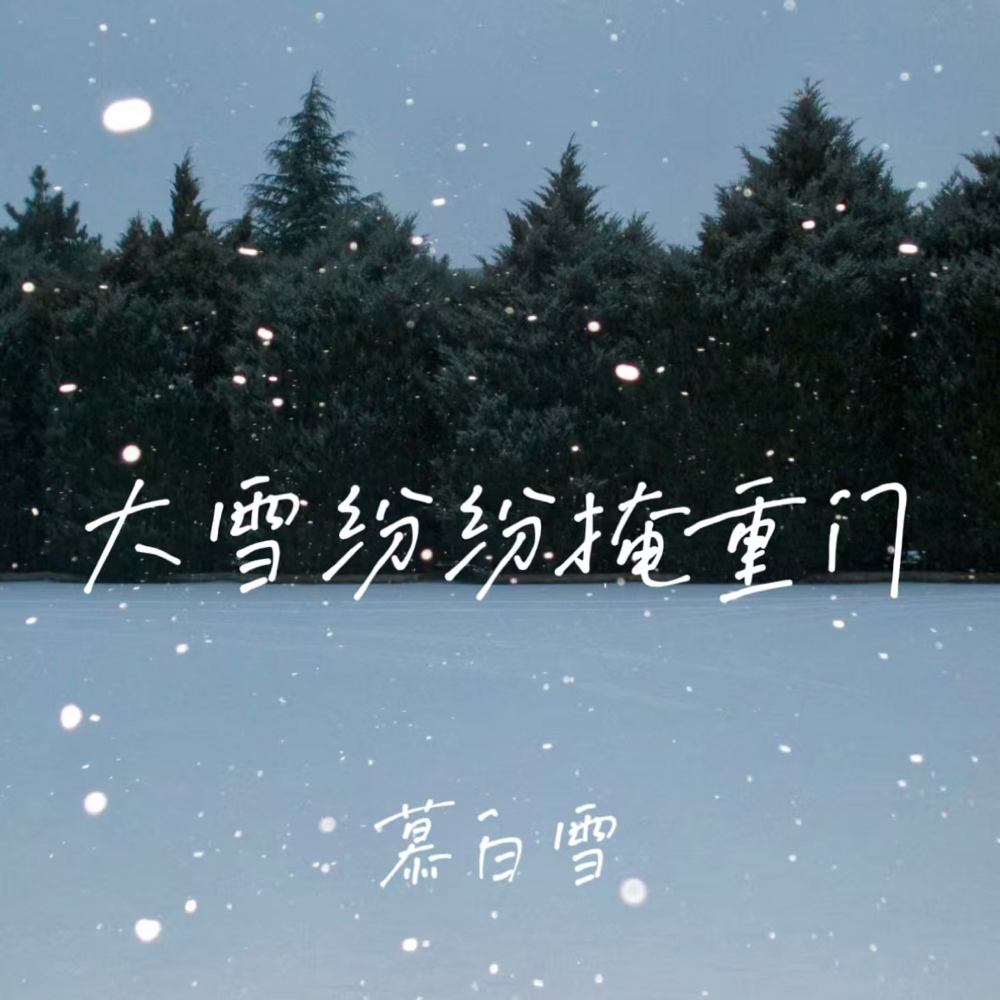 大雪纷纷掩重门 (好一个憔悴的打工人)