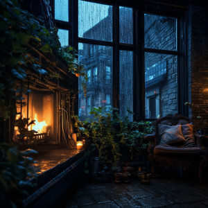 Studying Music for Focus的專輯Fireplace Serenade: Rainy Nights