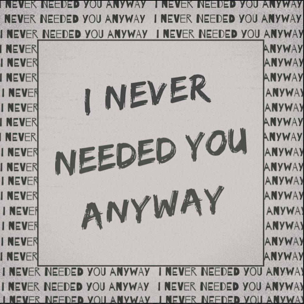 i never needed you anyway (feat. Evan Carr)