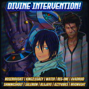MVDNVGHT的專輯DIVINE INTERVENTION! (feat. NoSeriousKit, KingzLegacy, Water, REG-ONE, Avadroid, ShiningShout, Salerion, BluJaye & Azzyvibes)