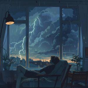 อัลบัม Thunder's Embrace: Binaural Relaxation Melodies ศิลปิน ASMR Rain Sounds