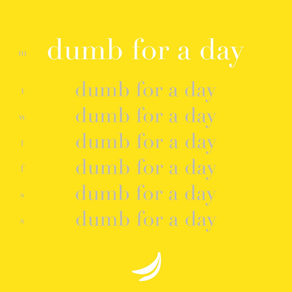Dumb For A Day
