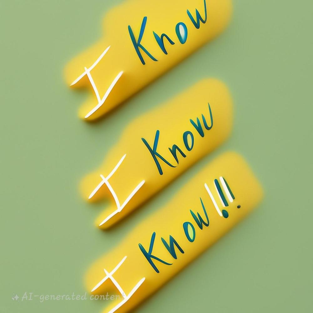 I know i know i know (Explicit)