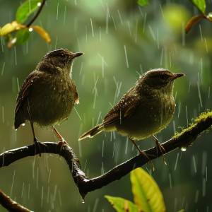 Chill My Pooch的專輯Binaural Dogs Comfort: Rain Nature and Birds Sounds