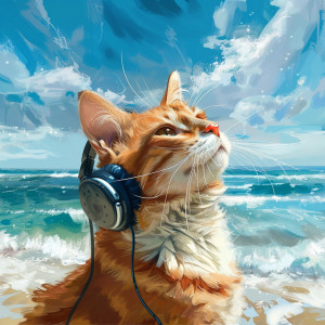 Ocean Sounds White Noise for Sleep的專輯Ocean Purrs: Cats Melodic Serenity