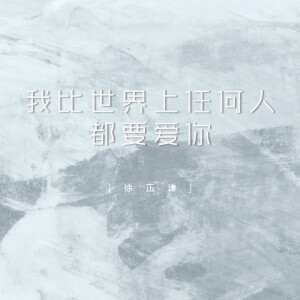 Listen to 我比世界上任何人都要爱你 song with lyrics from 徐正谦