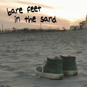 bare feet in the sand