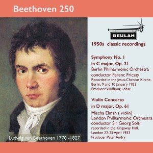 Ferenc Fricsay的專輯Beethoven 250 Symphony No. 1, Violin Concerto