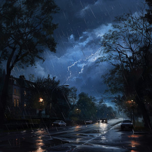 Quiet Meditation Music的專輯Serene Storms: Meditation in Chill Rain and Thunder