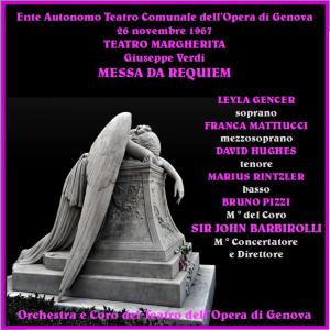 John Barbirolli的专辑Giuseppe Verdi: Messa di Requiem; Gencer, Mattiucci, Hughes, Rintzler; Sir John Barbirolli (cond.); Genova, 1967 (Live recording, 1967 (Genova, Teatro Comunale dell'Opera))