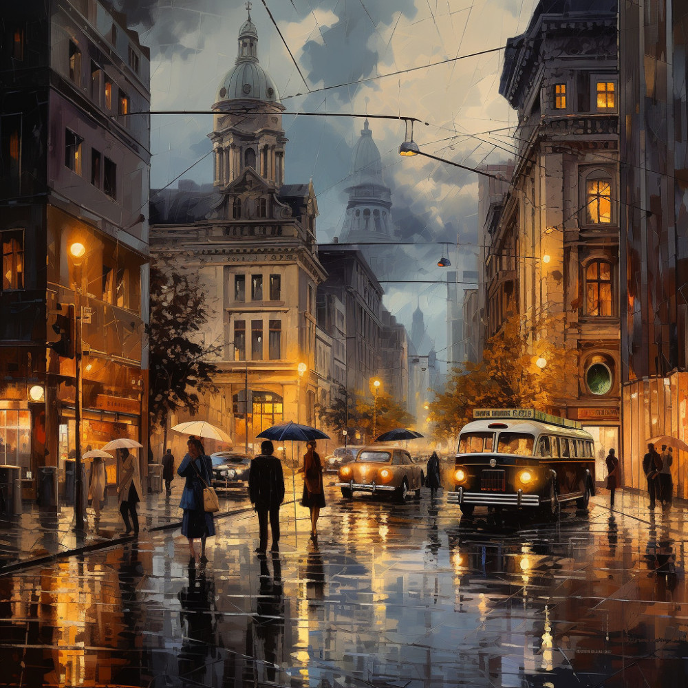 Serenity in Rain's Elemental Dance