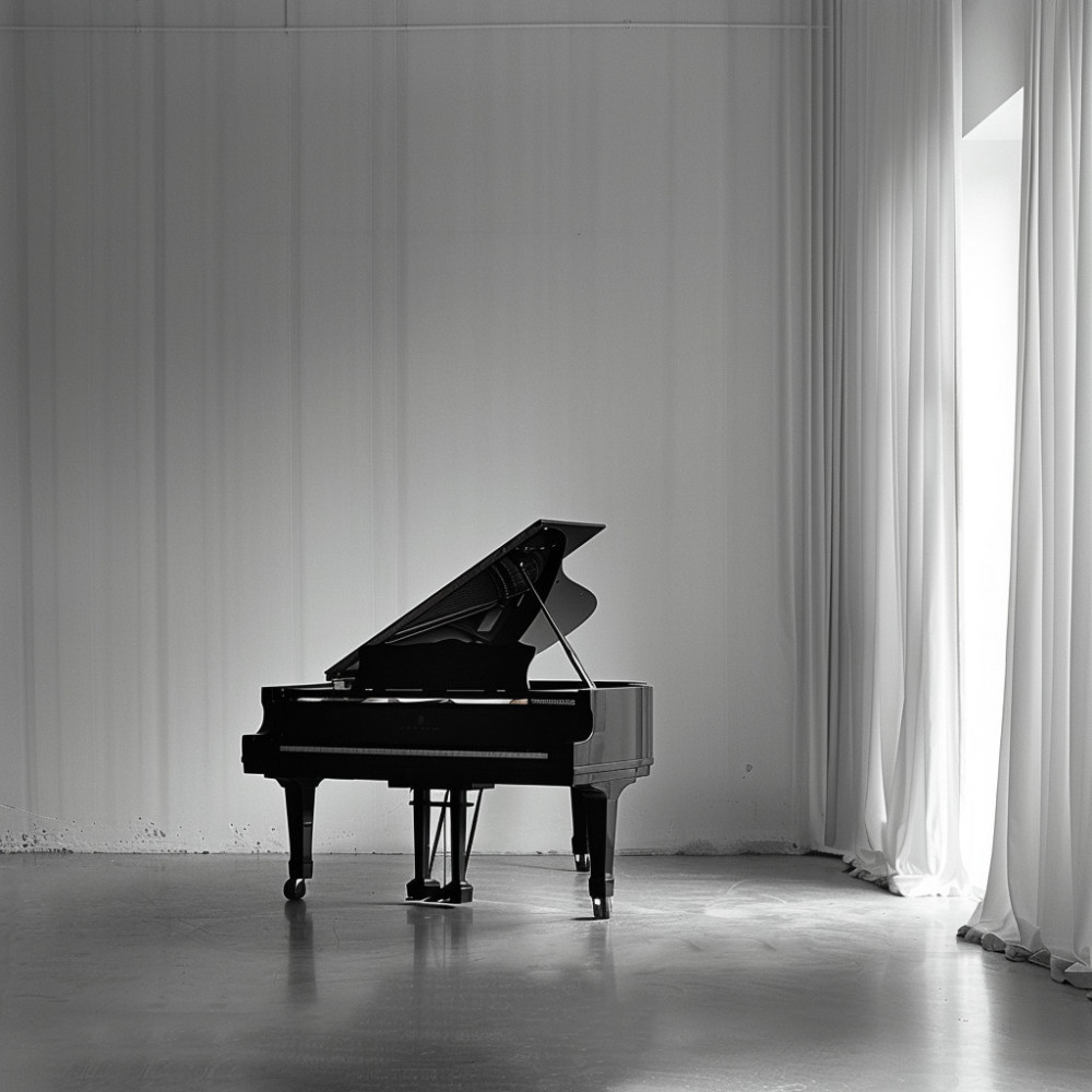 Piano Reflexivo En La Orilla Del Río