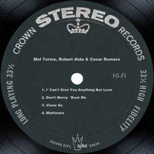 ดาวน์โหลดและฟังเพลง I' Can't Give You Anything But Love พร้อมเนื้อเพลงจาก Mel Tormé